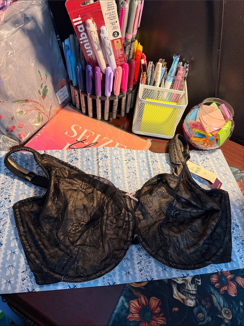 Lane Bryant Cacique Lightly Balconette Bra with lace - NEW W/tag